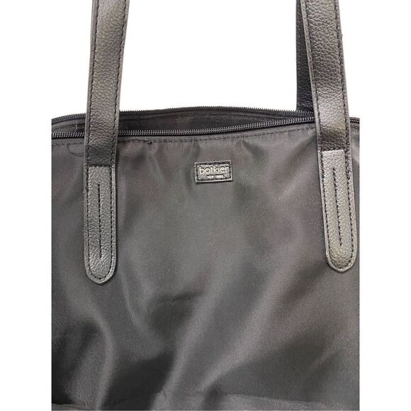 Botkier Black Nylon Tote with Pewter Zipper Details - Picture 2 of 11